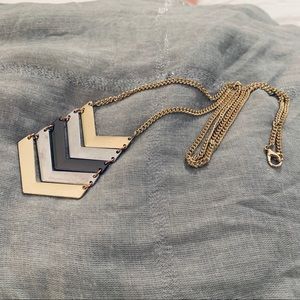 Target Gold, Silver, and Black Statement Necklace